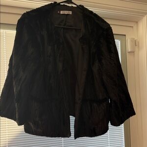 Newport News Black Teddy Jacket